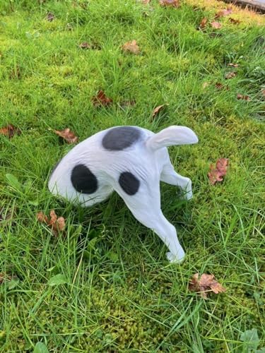 Hund Grabend Buddelnder halber Gartenfigur schwarz Figur Garten u. innen Deko