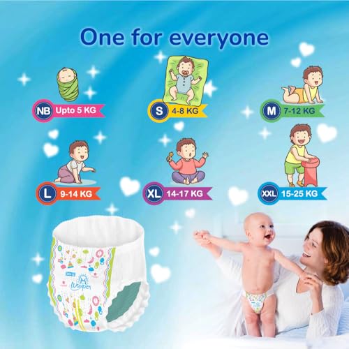 Image of Wowper Baby Diaper Pants | 234 Small Size | Wetness Indicator | Anti Rash |up to 12 hrs Absorption | 4-8 Kg | Super Soft Diapers