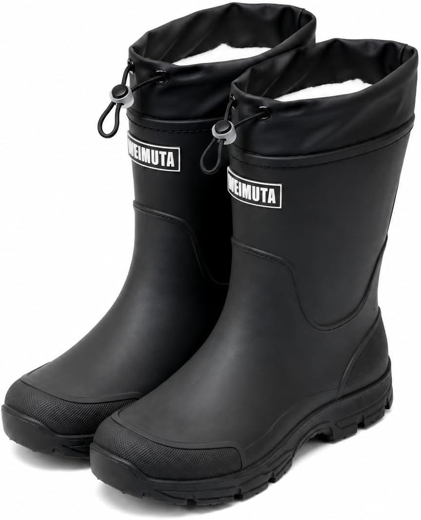 WOWSTICK Waterproof Rain Garden Boots for Men and Women Mid-calf
