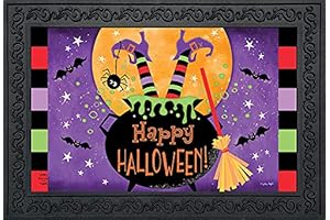 Briarwood Lane Witch Feet Halloween Doormat Cauldron