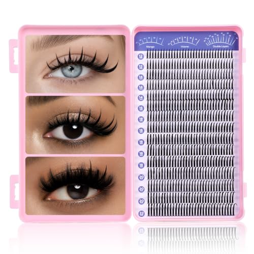 Image of Lash Spikes, 12-22mm 480pcs Spiky Lash Clusters | DIY Manga Lash Extensions at Home, Anime Lashes for Wispy, Wet Look & Volume Lash Styles