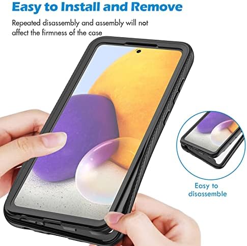 CENHUFO for Samsung A52s Case, Samsung A52s 5G/A52 5G Case Built-in Screen Protector Shockproof Clear Cover Full Body Protective Rugged Phone Case for Samsung Galaxy A52S 5G/A52 5G/A52 4G