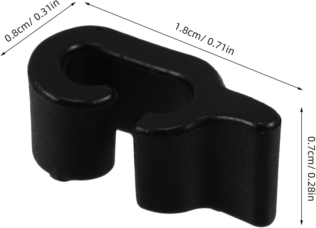 80Pcs Closet Organizer Clips Multi-Functional Plastic Buckle Clips for Shelving Wire Cage Door Connectors Pet Enclosures Shoe Cabinets Easy No-Tool Installation 0.70X0.31X0.27In