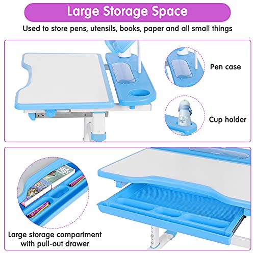 Set da Scrivania Sedia per Bambini, Scrivania per