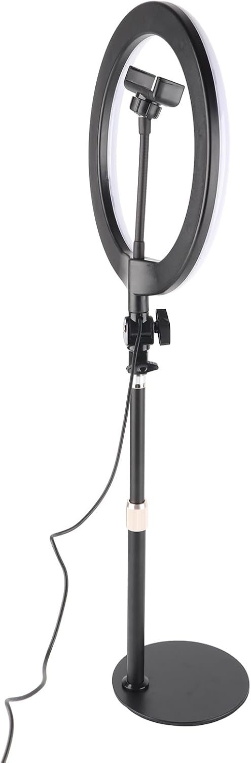 LED Ring Light for Live Streaming, Wireless Fill Light with Phone Holder, 3200K - 5600K Adjustable Color Temperature, 120 LED Beads Studio Lighting for Selfie, Tattoo, Beauty