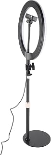 Led Ring Light Desk Lamp Dimmable Led Led Streaming Ring for Live Streaming YouTube Video Flashes Lamp Kit (Black)