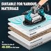 Antstone Tile Vibration Tool 283mm Suction Cup 400kg Adsorption Handheld Tile Installation Leveling Machine Tile Vibrator Tool for Tiling Leveling Laying Max.28000r/Min 6 Speeds 12500mAh
