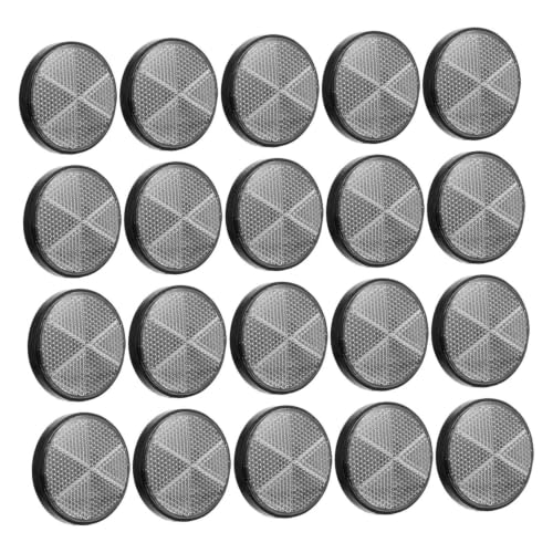 20 pcs Reflectores Reflectivos de Plástico Redondos para Motocicleta miniatura 1