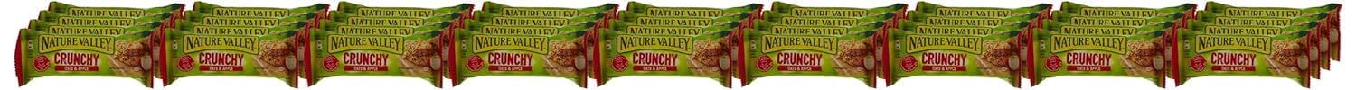 Nature ValleyGranola Bar 42g x 18 Pack, Oats & Apple, 100% Natural Whole Grain Oats, No Artificial Colors, Flavors And Preservatives