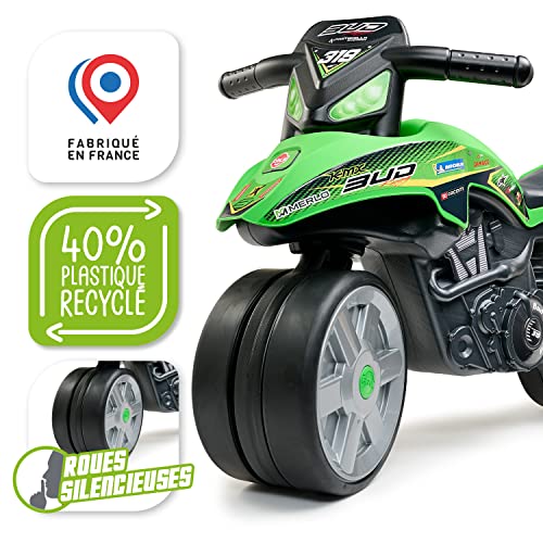 FALK - Laufrad Moto Bud Racing – Grün – leise Räder – ab 2 Jahren – 40% recycelter Kunststoff 502BRS – Bild 5