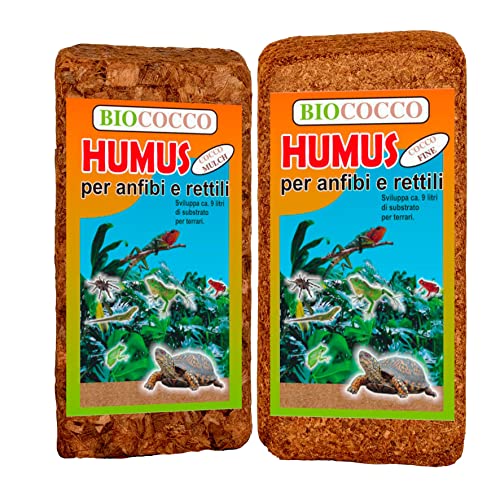 Biococco Humus, Fondo per Terrari Confezione BUNDLE con formato FINE e MULCH