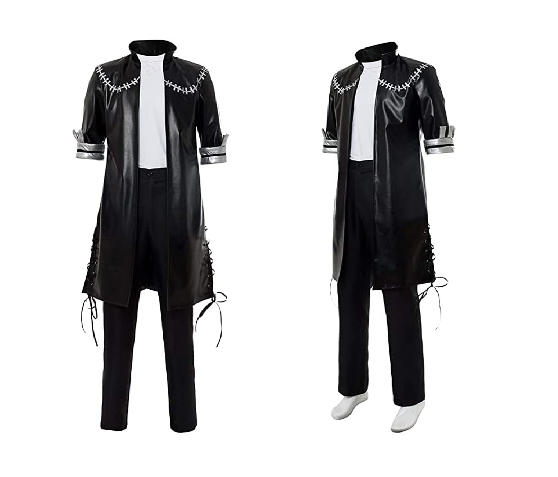 Cosplay LifeDabi Villan Cosplay BNHA Men's Hero Costume Full Set w/Jacket Pants Shirt Belt