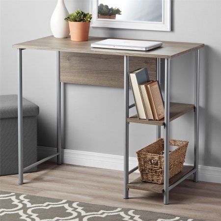 Black Friday - 70% OFF Mainstays Garrett Metal Student Desk - Rustic Oak Black Friday - 70% OFF Mainstays Garrett Metal Student Desk - Rustic Oak