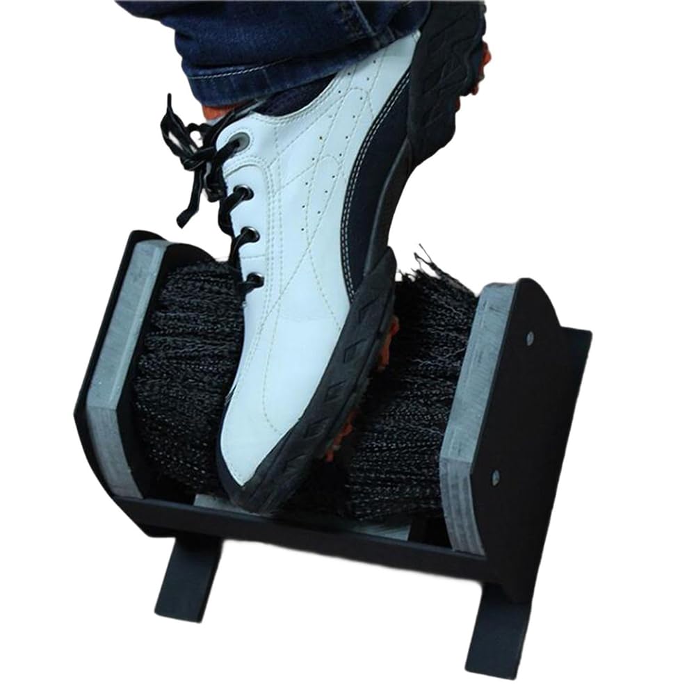 Cepillo para Zapatos De Golf, Limpiador De Zapatos De Golf, Cepillo De Limpieza De Zapatos De Cerdas Rígidas con Base Estable, Cepillo Limpiador De Botas para Exteriores, Elimina El Polvo Y La Nieve