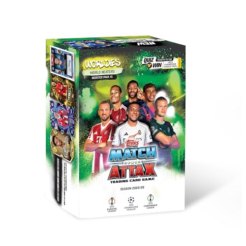 Image of Topps UEFA Champions League Match Attax 2025-26 Trading and Collectible Card Game (Booster Pack Worldies - World Beaters)