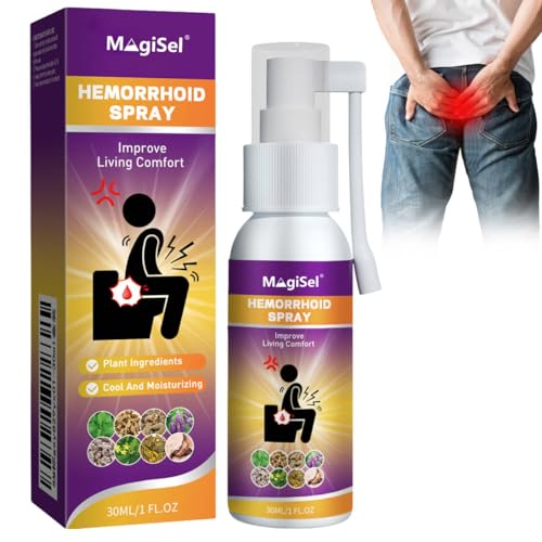 Herbalheal Hemorrhoids Spray,Hemocare Aerosol para Hemorroides a Base de Hierbas,Pomada Para Las Hemorroides, Alivia la HinchazóN Hemorroides Aerosol,Fast Relief of Hemorrhoids and Anal Fissures 30ML