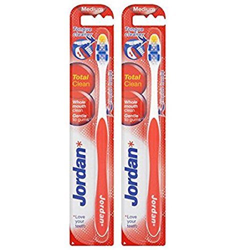 Jordan total Clean Medium Toothbrush-Pack of 2 (Color May Vary) (B01NBTBTRK) Amazon Price History, Amazon Price Tracker
