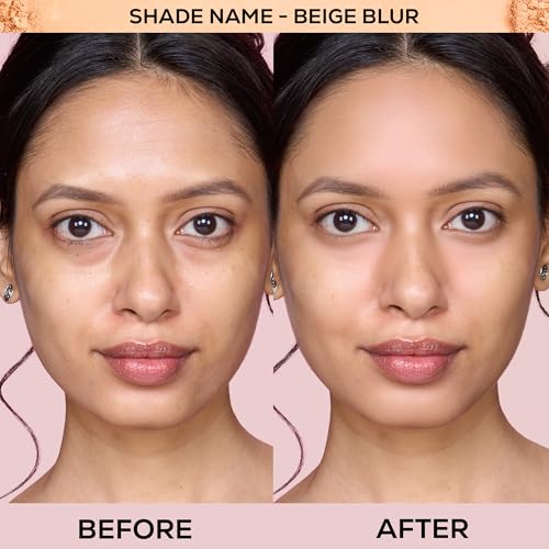Image of RENEE Bollywood Filter Blurring Compact - Beige Blur | Pore Minimising, Matte Finish, Full Coverage, Rich Pay-off | Blurs Pores & Blemishes | 9g