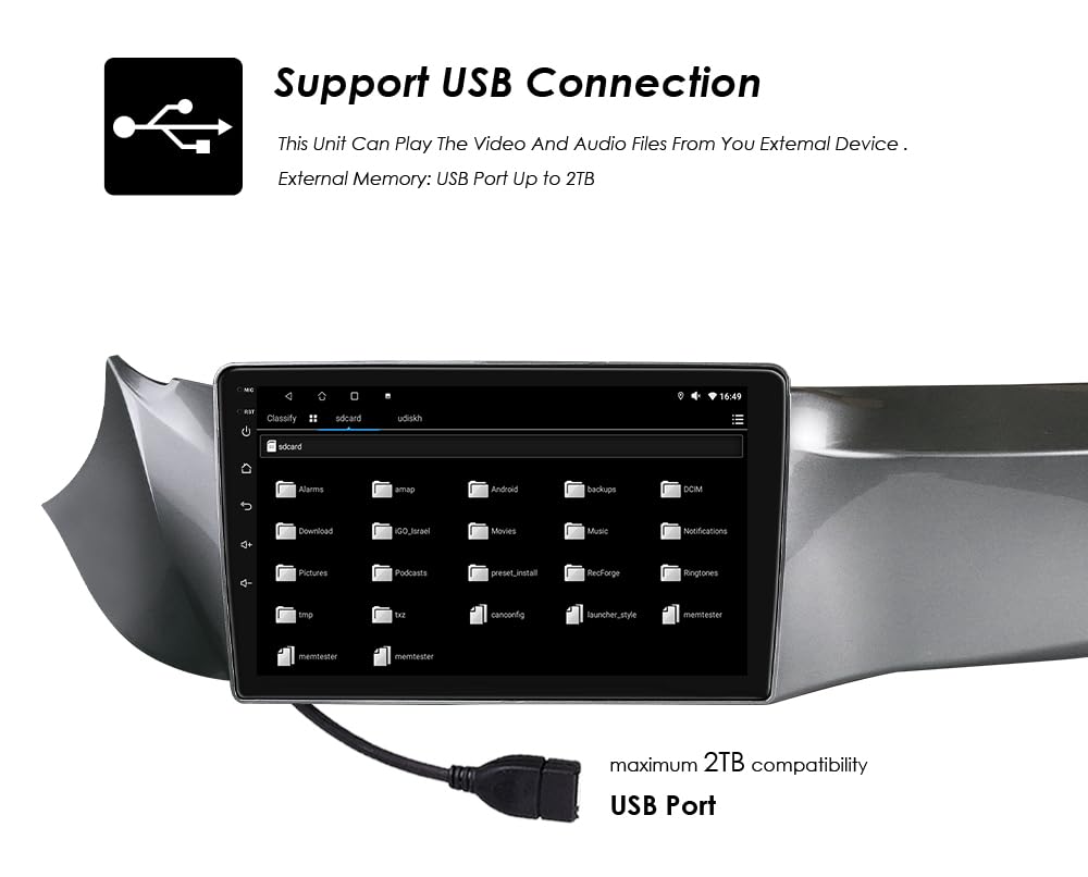 Ossuret Autoradio pour Alfa Romeo Giulietta (2010-2014), 9 Pouces Android 13 écran Tactile 2+32 Go Navigation GPS avec Carplay Android Auto WiFi Bluetooth Commande au Volant DSP