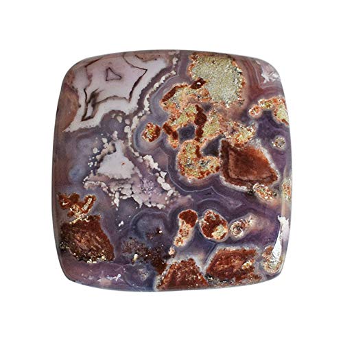 Agate violette naturelle de 20 carats facilitant l'introspection et la lithothérapie