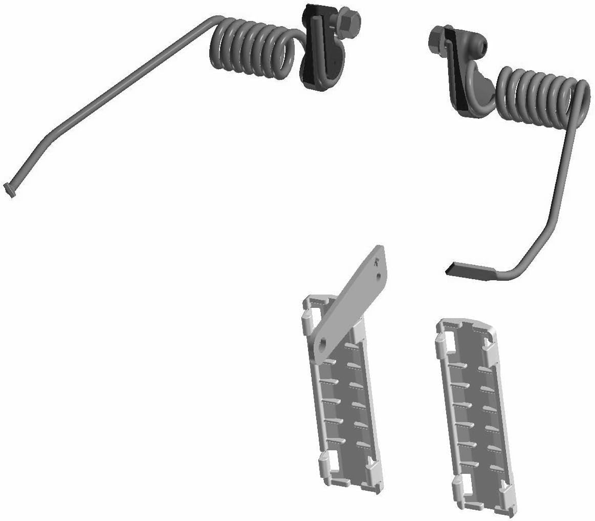 Polaris Premium Reversible Ice Scratchers for Snowmobiles – Single Coil Design, Fully Reversible, Set of 2, OEM Part #2890644 – Fits Select RMK & Patriot Boost Models