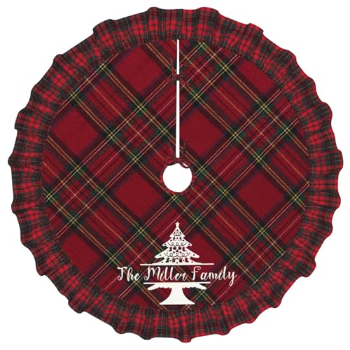 Personalized-Christmas-Tree-Skirt-with-Name-Family-Custom-Family-Christmas-Decoration-Tree-Skirt-30-in-Design-A Personalized Christmas Tree Skirt with Name Family Custom Family Christmas Decoration Tree Skirt 30 in Design A