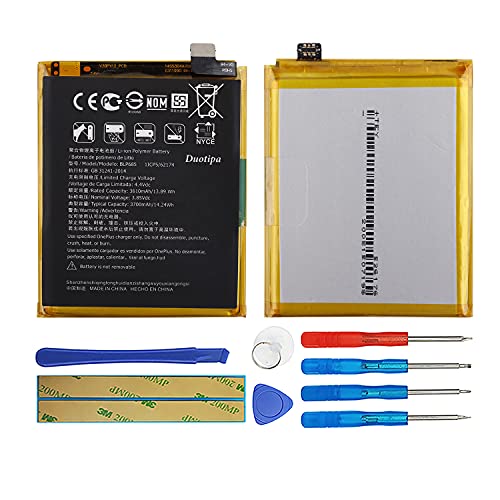 Duotipa Batterie de rechange BLP685 compatible avec One Plus 6T 1+6T A6010 A6013 avec outils