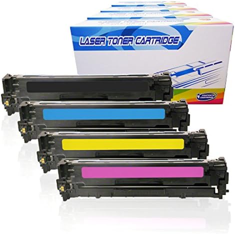 Inktoneram Remanufactured Toner Cartridges Replacement for HP 128A CE320A CE321A CE322A CE323A Laserjet Pro CP1525n CP1525nw CM1415 CM1415fnw CM1415fnw MFP ([Black,Cyan,Magenta,Yellow], 4-Pack)