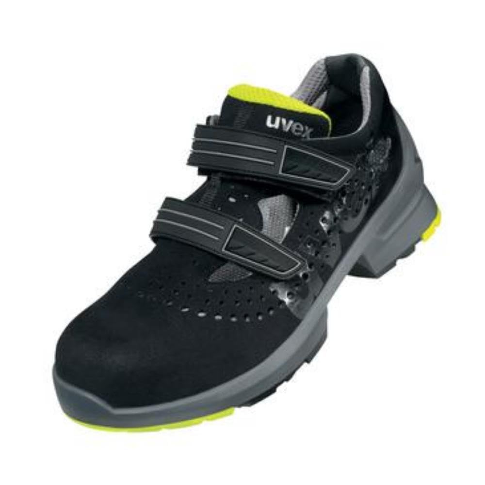 UVEX Sandal 85429 S1 Size PU W12, Sanda?y 1 SRC Unisex Doros?y, Czarny/Giallo, 35 EU, Czarny Giallo