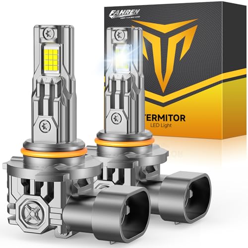 Termitor Upgraded 9012/Hir2 Light Bulbs, 90000LM 1300% Ultra-Bright, 1:1 Mini