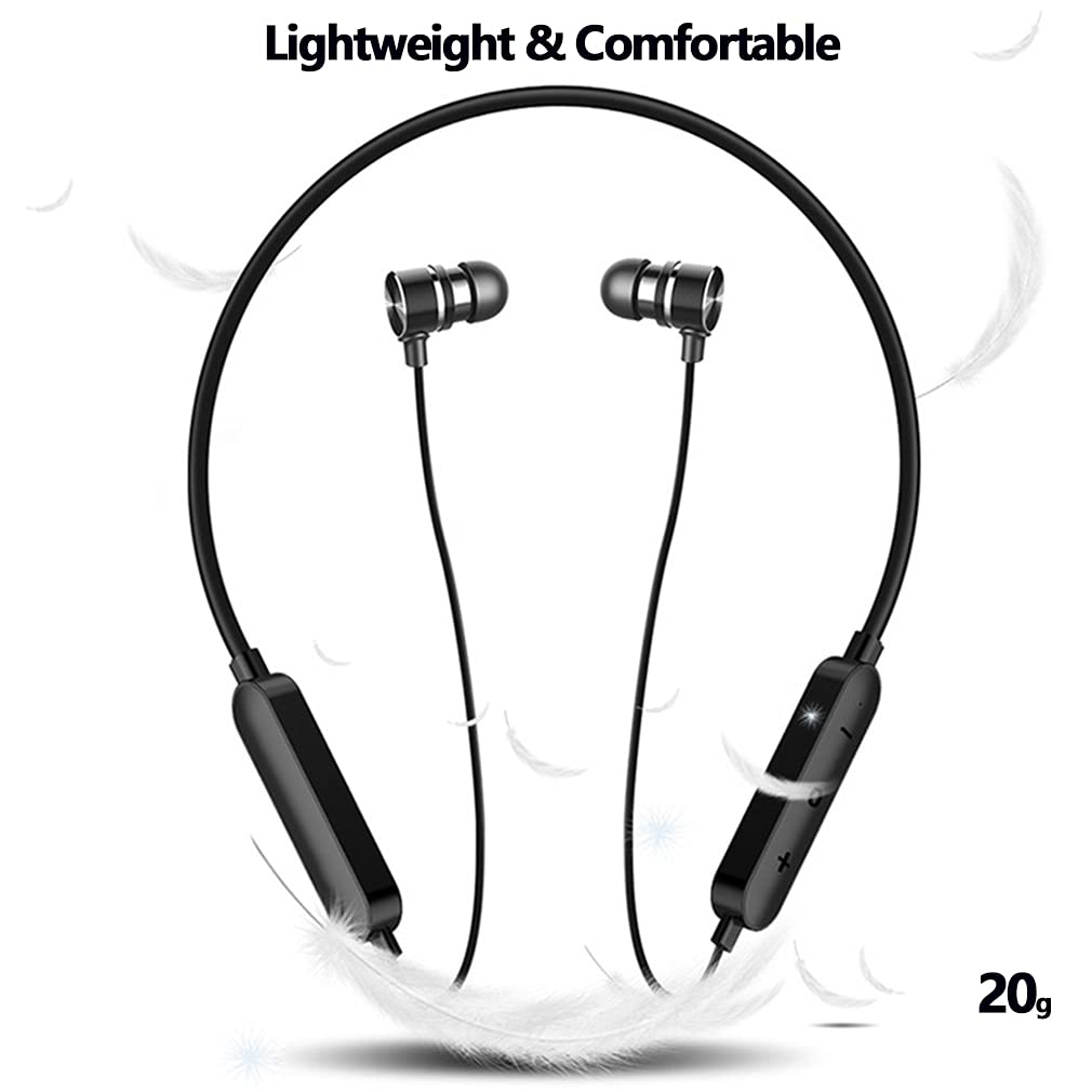 Bezprzewodowe słuchawki sportowe Bluetooth, magnetyczne słuchawki douszne z opaską na szyję, stereo, bezprzewodowe, odporne na pot, redukcja szumów, do biegania, joggingu, treningu,