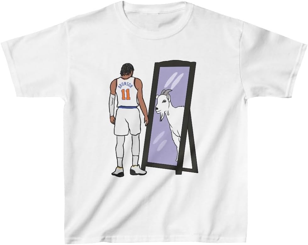 Youth T-Shirt Jalen Brunson Mirror Goat New York Basketball Tee Kids Sizes
