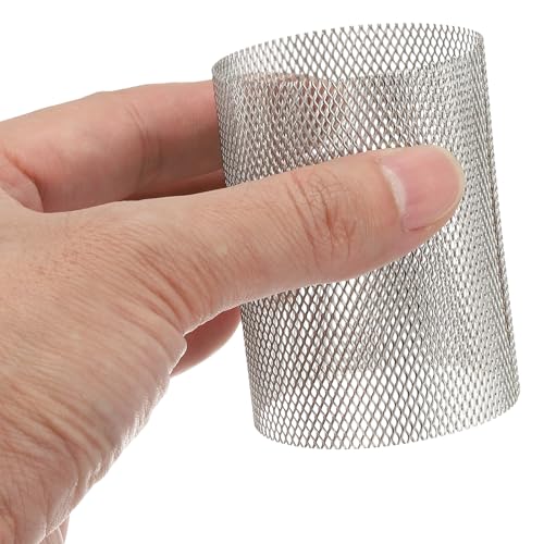 Image of PATIKIL 2 Pcs 48mm OD Strainer Mesh, 65mm H Screen Y Shaped Strainer Filter Valve Mesh Screen 304 Stainless Steel Strainer Mesh for Debris Pump Water Oil Separation