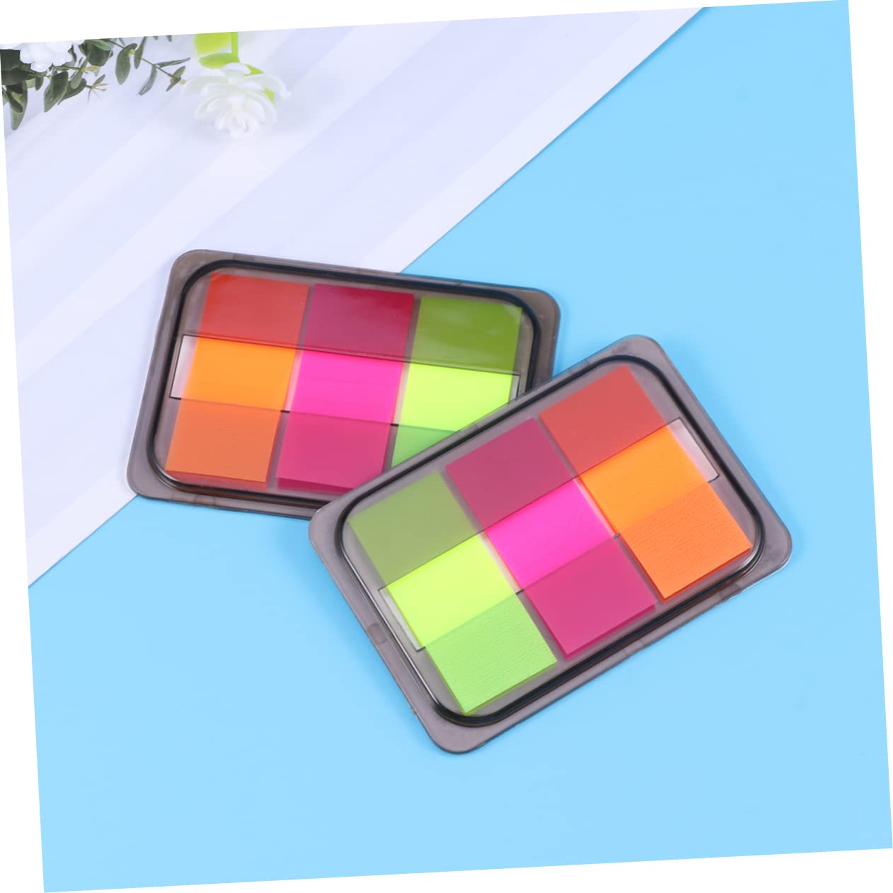 SHINEOFI 30packungen Neuer Titel Neon Haftnotizen Selbstklebende Markierungsfahnen Für Büro Und Zuhause Bunte Pet Notizen Zum Beschriften Für Seitenmarkierung Und Dokumente