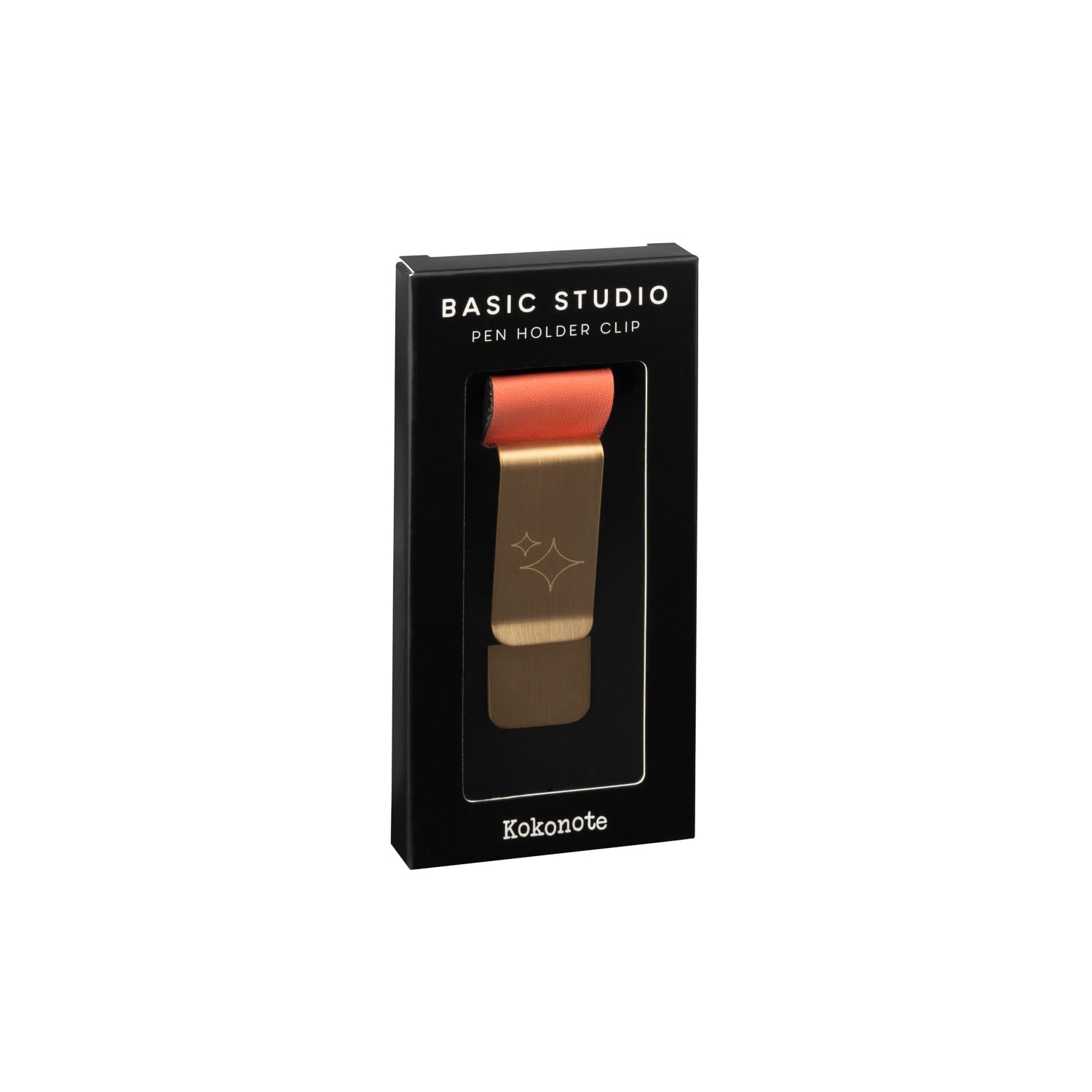 Kokonote Pen Holder Clip - Coral Spice, Orange, 2.8 x 1 inches - 7 x 2.5 cm - Image 2