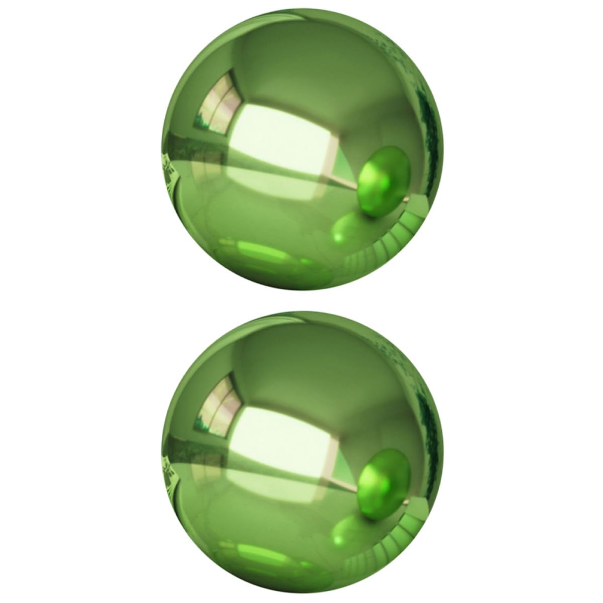 Hemobllo Sfere Decorative da Giardino in Acciaio Inossidabile Riflettente 2 Pezzi, Design Elegante e Resistente per Centrotavola da Esterno e Decorazioni da Giardino