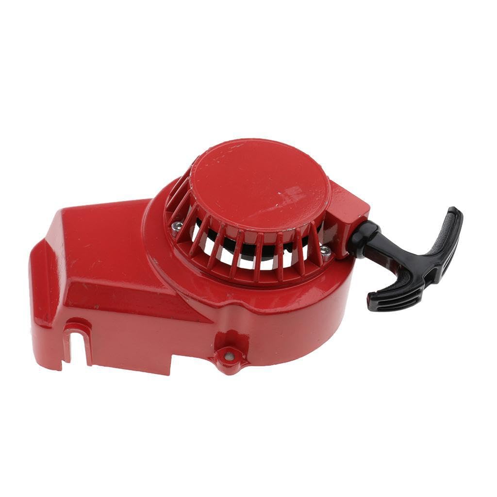 Ktuxzci Red Reliable Mini Pocket Bike Pull Start Starter Assembly High Performance Handle Fit For 49Cc Usage Mini Bike Atv Quad. Convenient To With Black Plastic