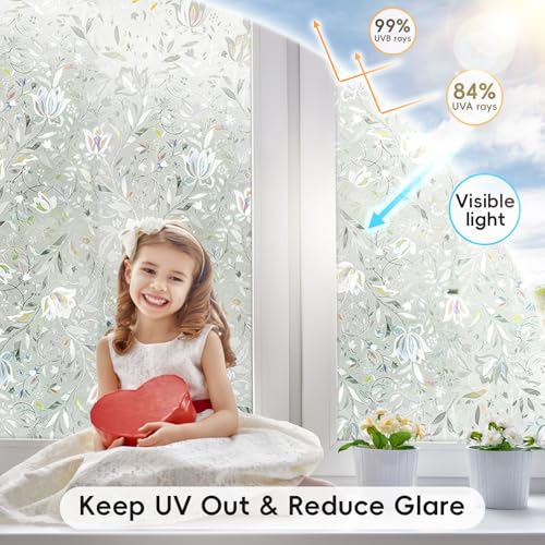Quaslen Tulip Privacy Film 3D Window Film 60 x 200 cm - Image 3