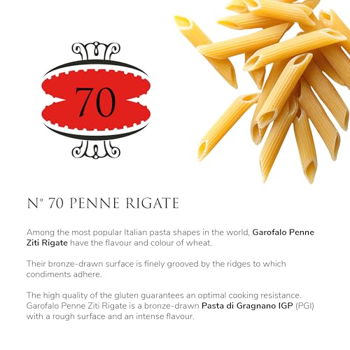 Image of Garofalo - Premium Durum Wheat Semolina Penne Rigate Pasta, Italian Made, Bronze-Drawn, Al-Dente, One-Ingredient Pasta (4 pack)
