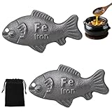 Iron Fish Cooking Tool, Natural Supplement to Support Iron Levels for Vegans, Great Gift for Family and Friends (2 Pack)
