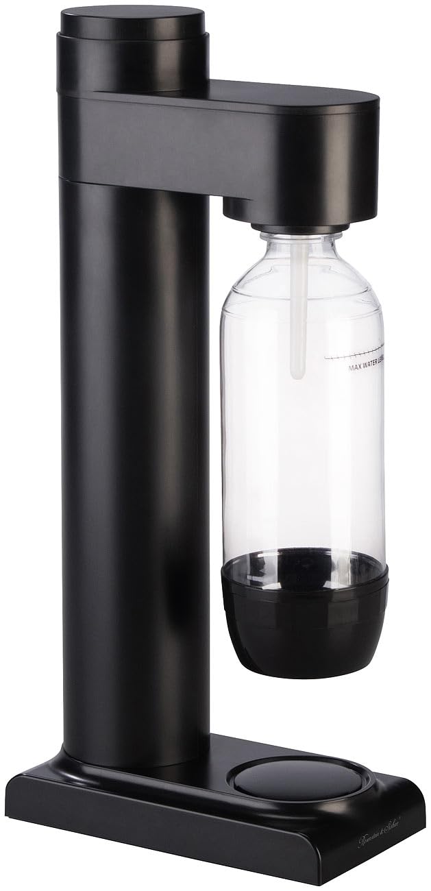 Rosenstein & Söhne Wassersprudler Küche: Soda-Wassersprudler mit 1-Liter-Flasche, Soda-Stream-kompatibel (Sodastream, Sprudelmaschine, Wasserhahn)