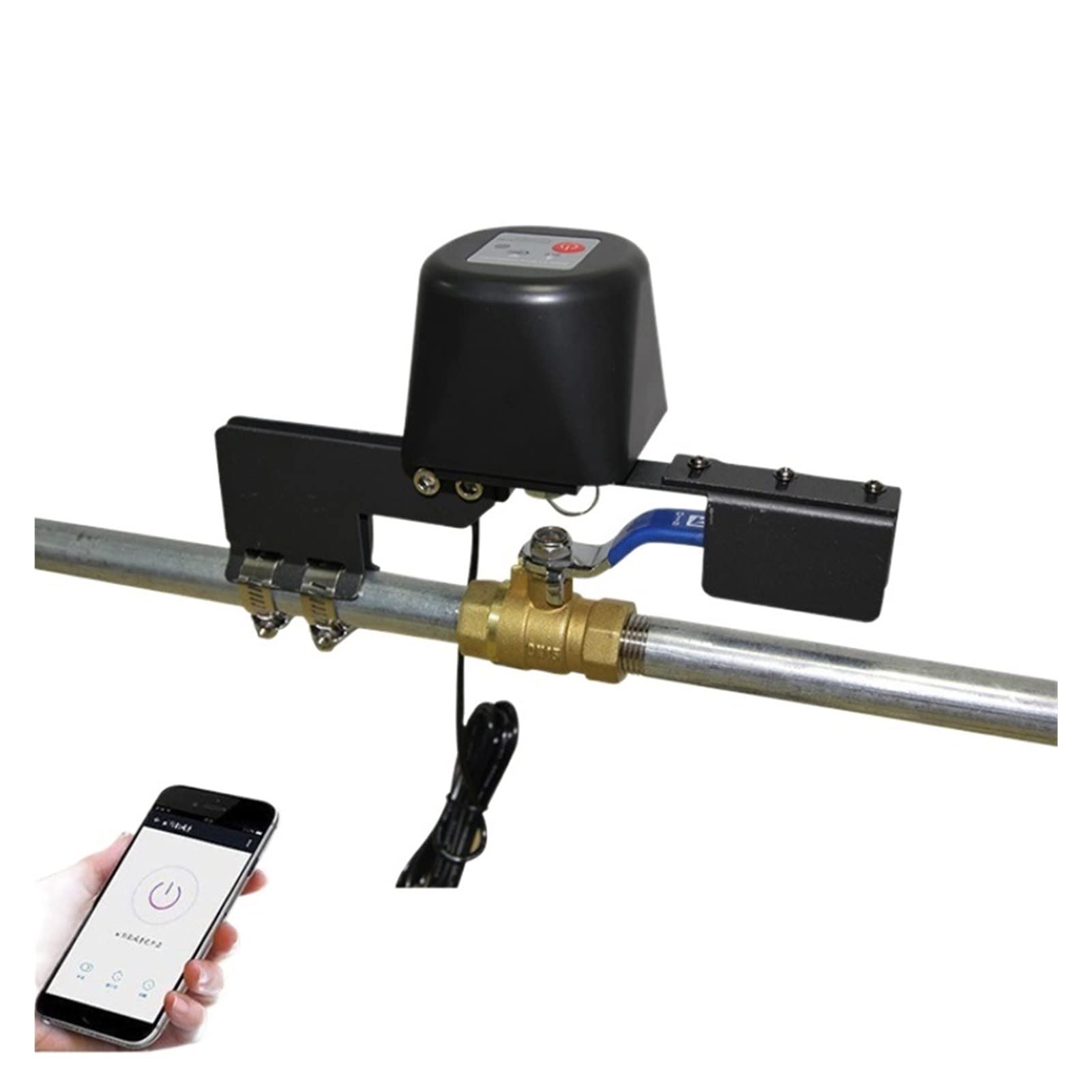 Smart Sprinkler Timer per irrigazione Smart Water Gas Valve Tap Controller Switch Fit DN15 to DN32 Pipe Shutoff WIFI Control Valvola dell'acqua Traccia il traffico e risparmia acqua (Color : US)