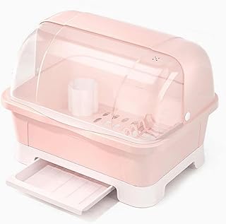 水切りラック キッチン食器棚 防塵 防汚 取り外し可能 食器収納ボックス プレート 蓋付き キッチンラック タテ置き 多機能 大容量 ディッシュ の保管用乾燥ラック