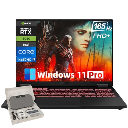 Image of ASUS TUF Gaming F16 Laptop - 16 inch FHD+ 165Hz | Intel Core i7-14650HX | 64GB DDR5 RAM, 1TB SSD | NVIDIA GeForce RTX 5060 8GB | RGB Backlit Keyboard | Windows 11 Pro w /Laptop Bundle
