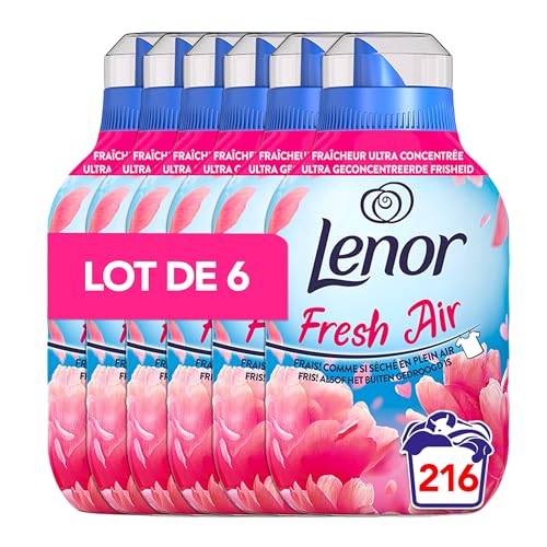 Lenor Fresh Air Suavizante 36x6 Lavados Jardines En Flores Frescura Ultra Concentrada Botella Reciclada