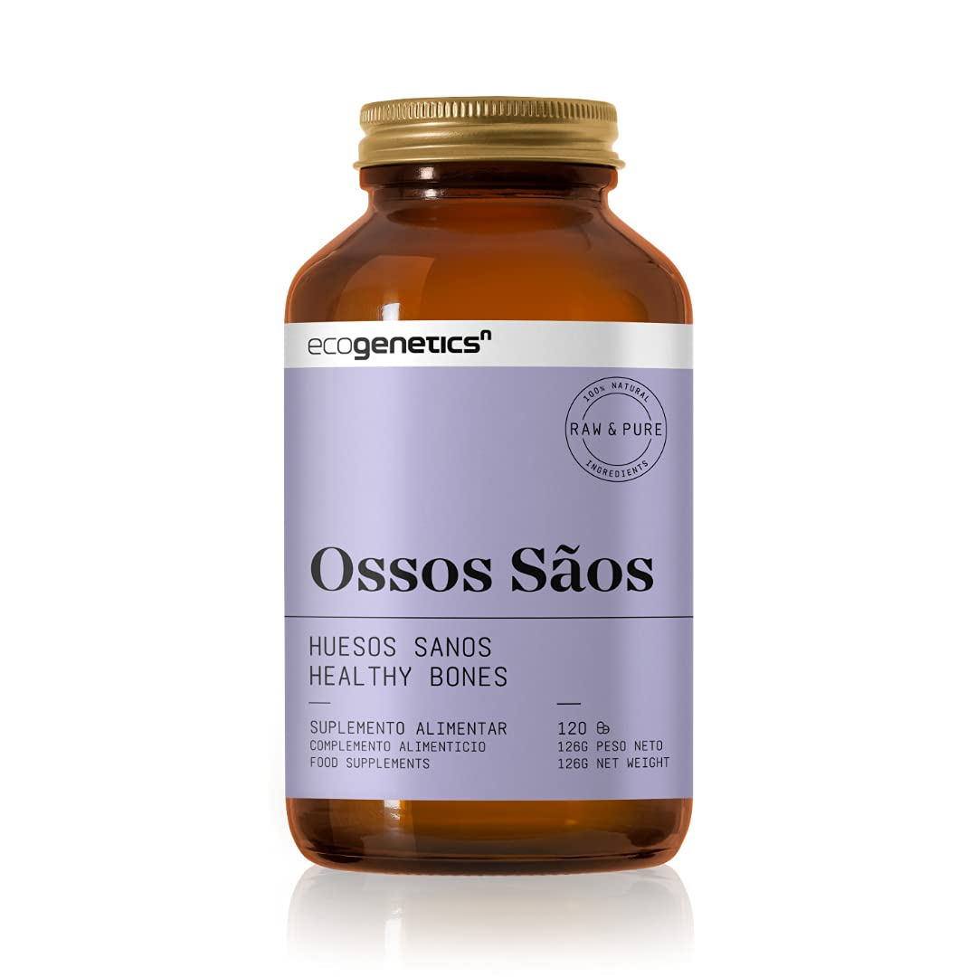 ECOGENETICS - Os Sains Multivitamine Minéraux 120 Capsules | Supplément vitaminique avec Glucosamine Chondroïtine pour la santé des os et des articulations | avec Vitamines Idéal pour tous les âges
