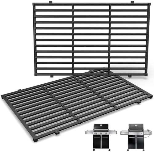QuliMetal 19.5" Grill Grates for Weber Genesis 300 Series, Genesi...