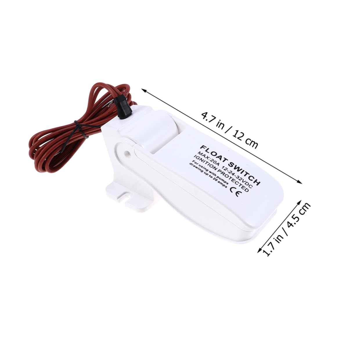 VANZACK 2 Pezzi Regolatore Di Livello Elettrico Pompa Di Sentina Pompa Galleggiante 12v Pompe Di Sentina Per Barche Montaggio Universale Resistente Termoplastico