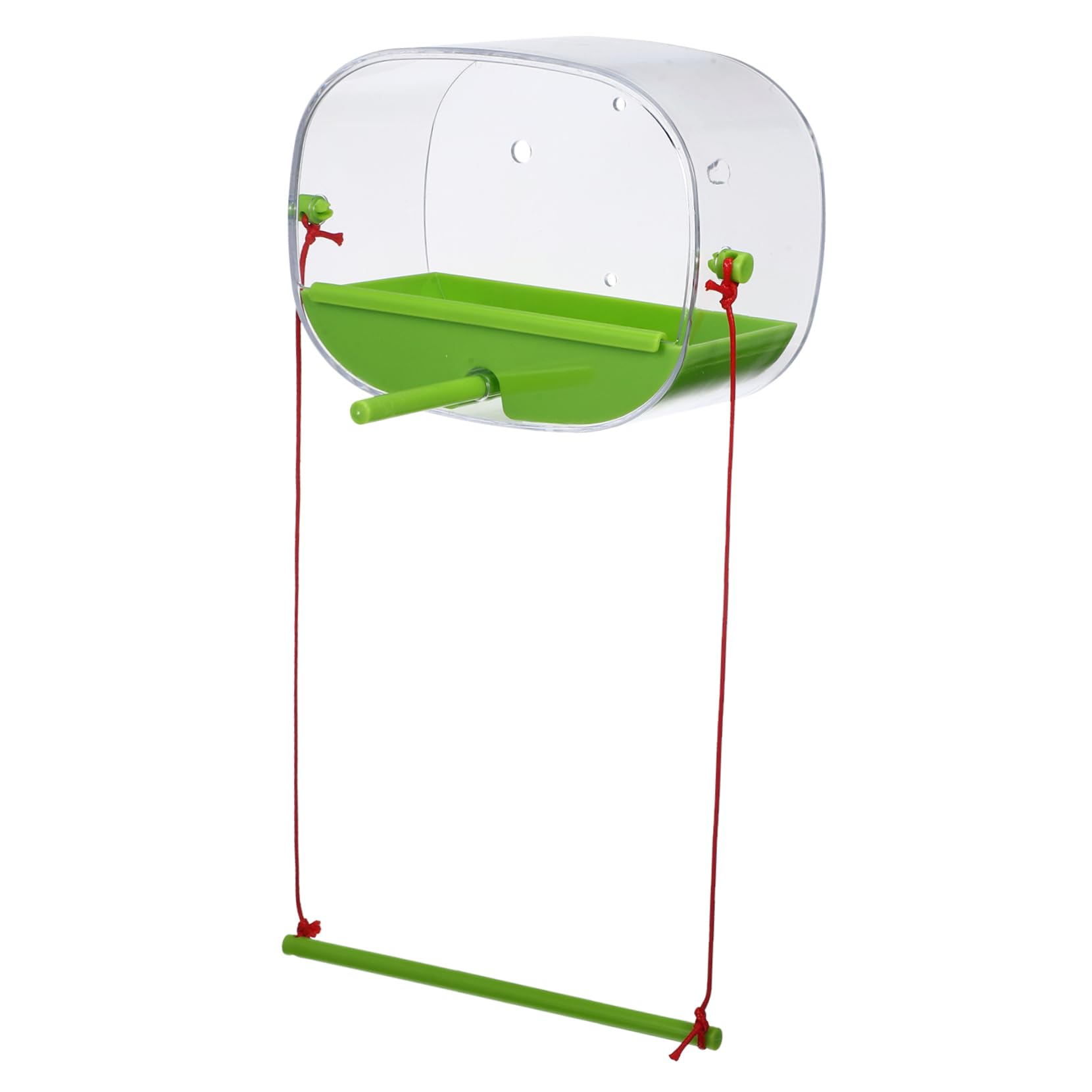 POPETPOP 3 Juegos Comedero para Pájaros Ventosa del Comedero del Colibrí De La Ventana Comederos De Pájaros De Ventana para Exterior Alimentador De Ventana Educación Física Green
