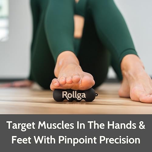 Miniatura 2 de Rollga Micro - El mejor rodillo de mano y pie para fascitis plantar, masaje de tejido profundo, terapia física y liberación de puntos de gatillo.